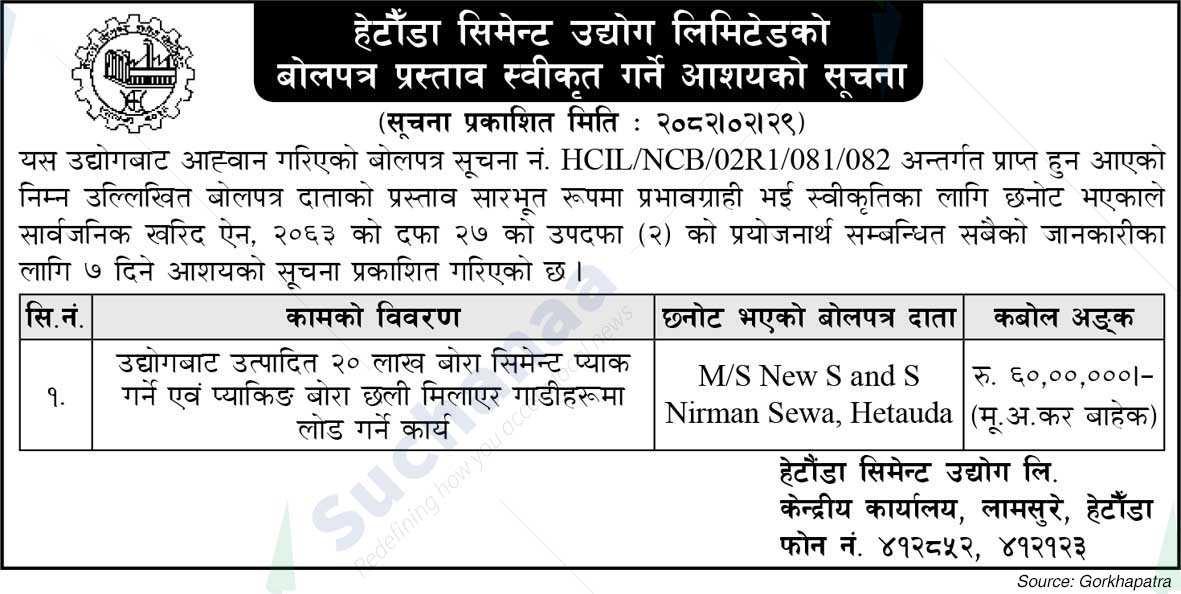 Hetauda Cement Industry Ltd.