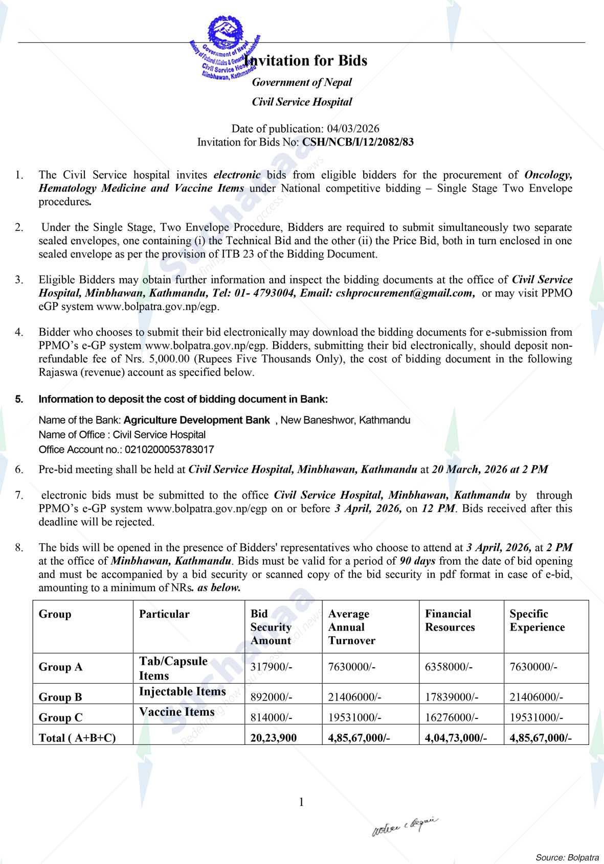 Civil Service Hospital