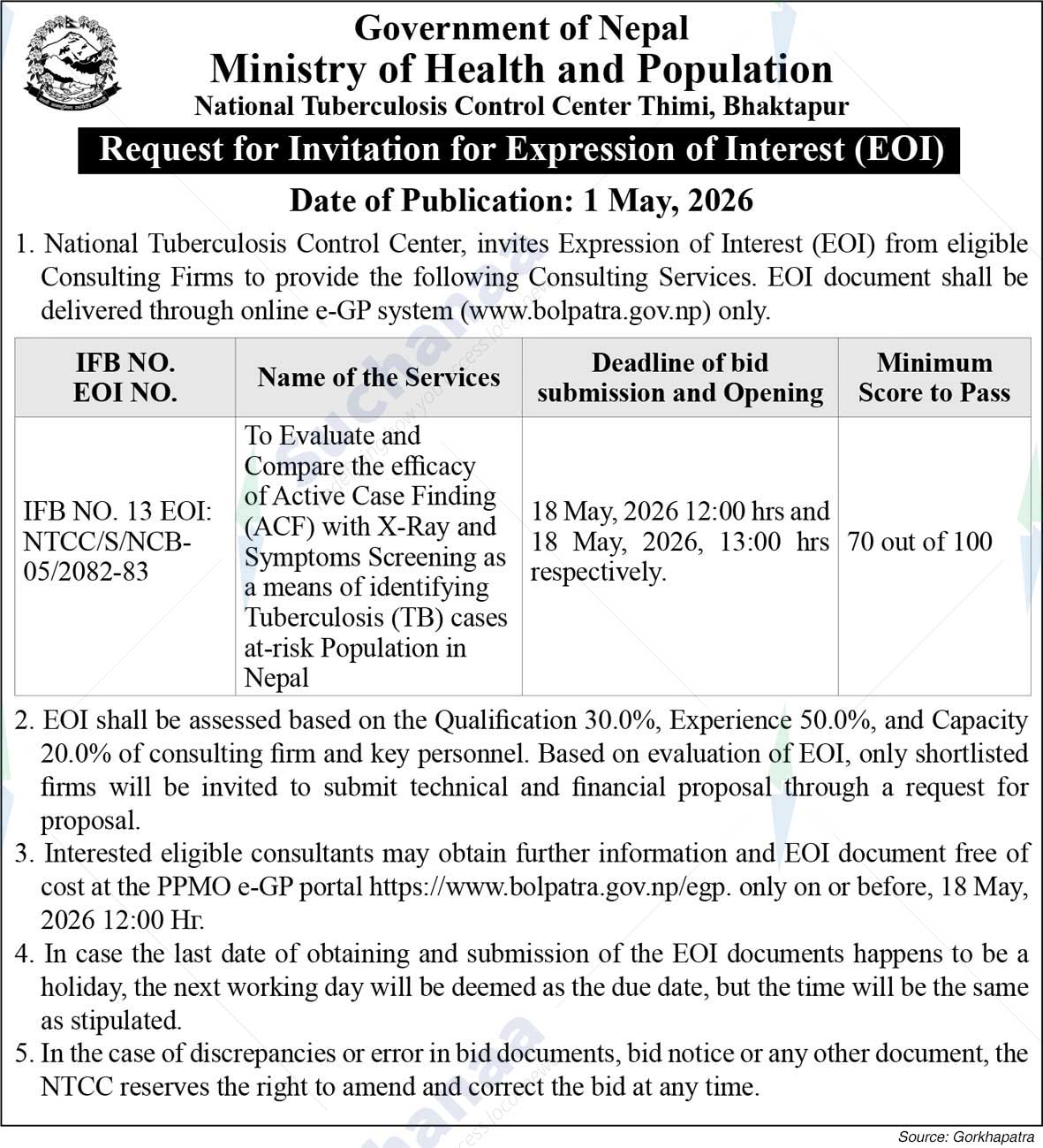 National Tuberculosis Control Center