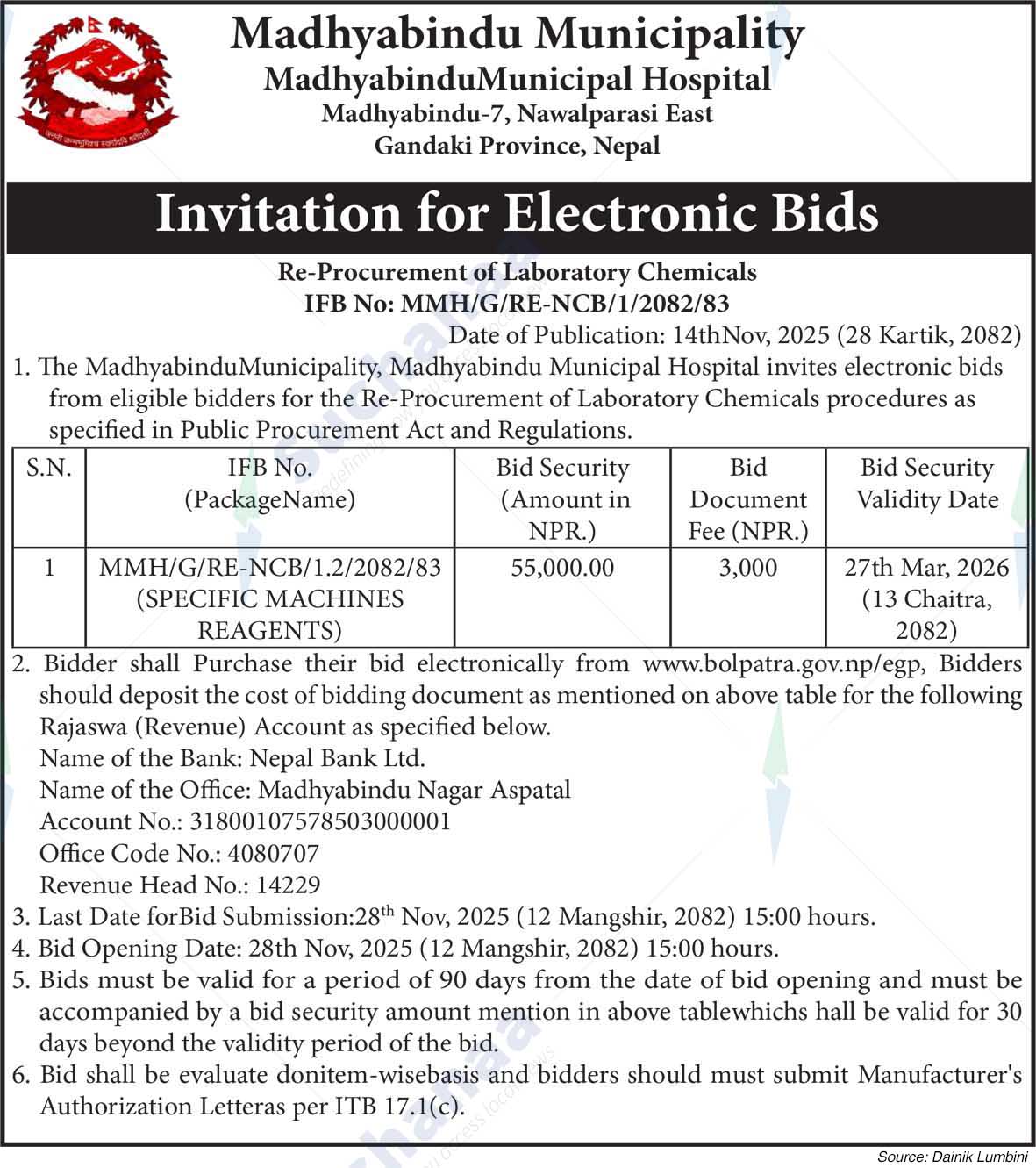 Madhyabindu Municipal Hospital