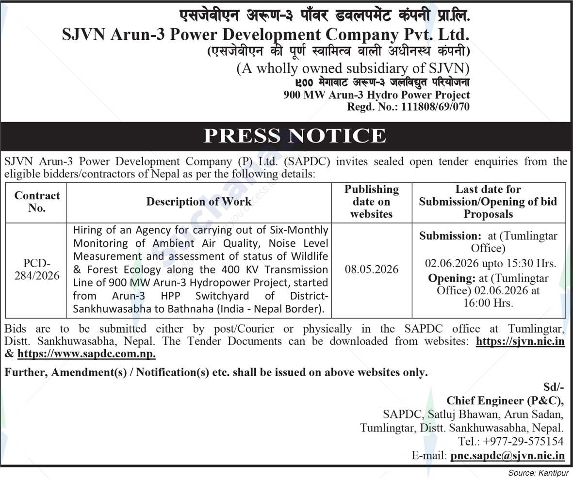 SJVN Arun-3 Power Development Company Pvt. Ltd.