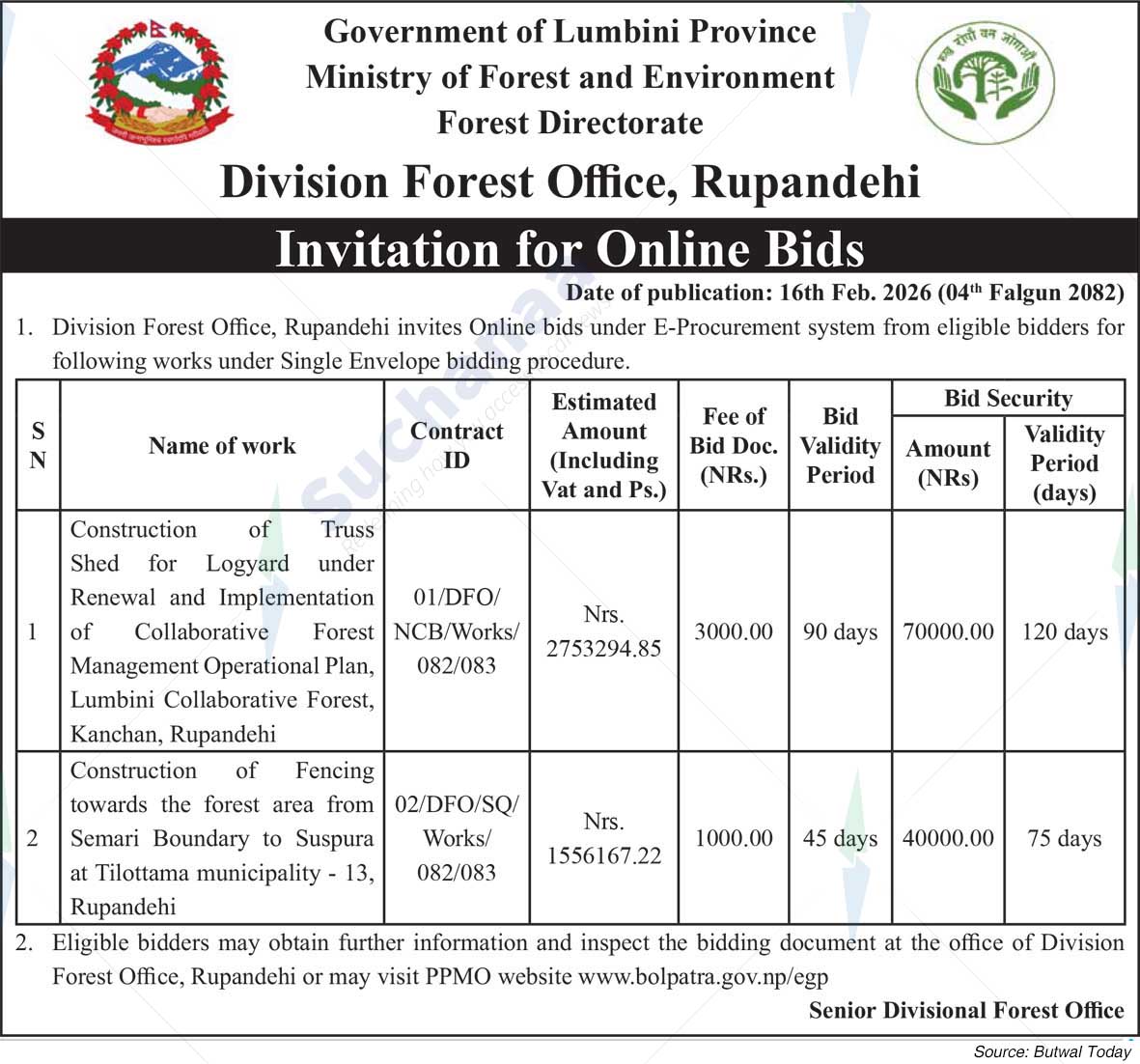 Division Forest Office, Rupandehi