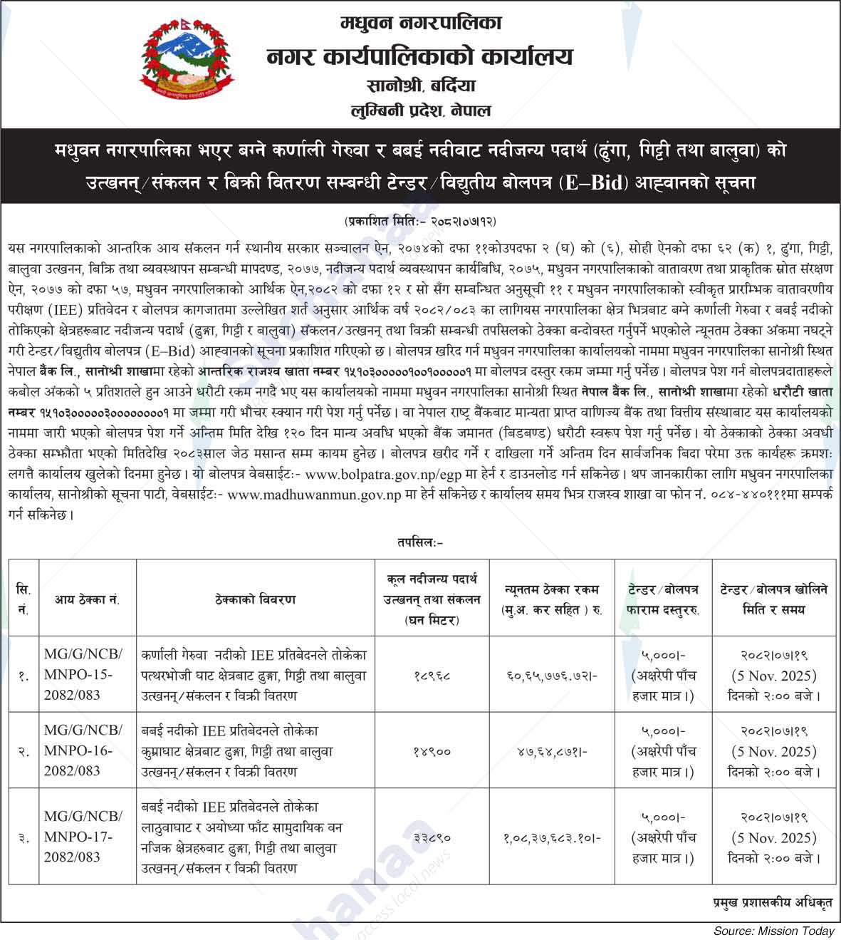 Madhuwan Municipality