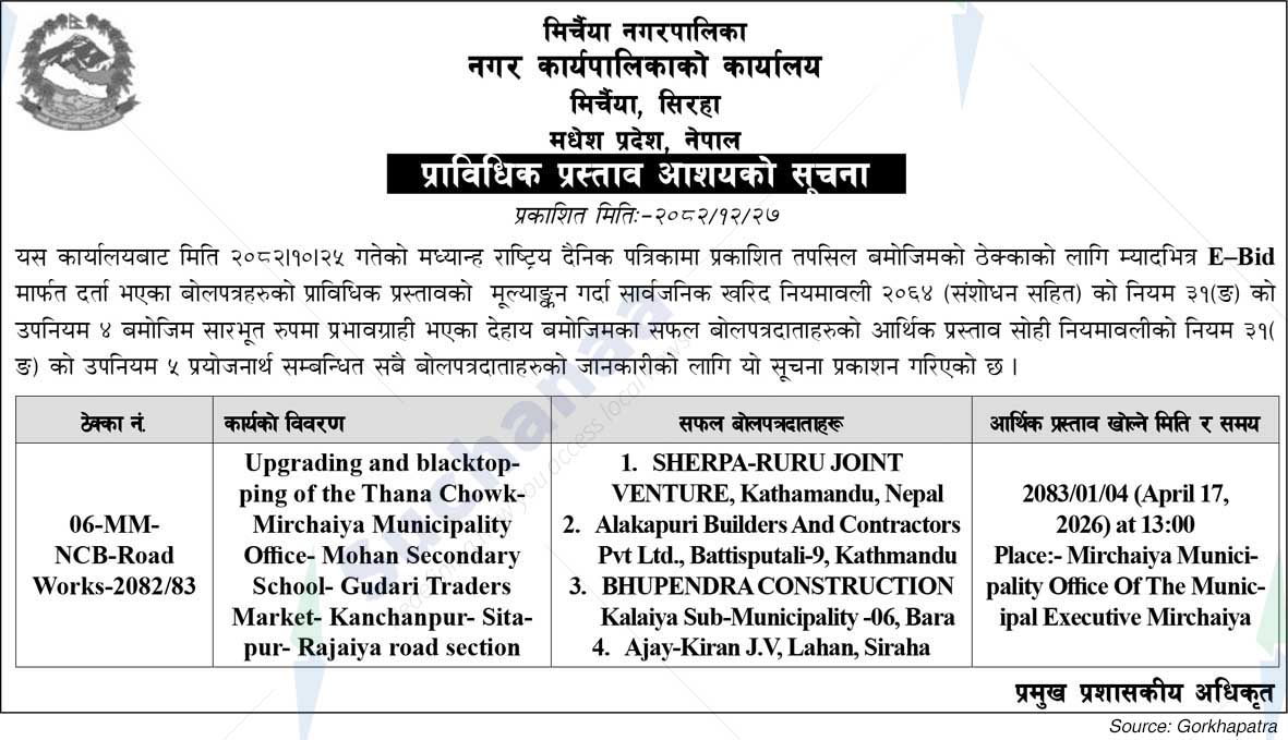 Mirchaiya Municipality