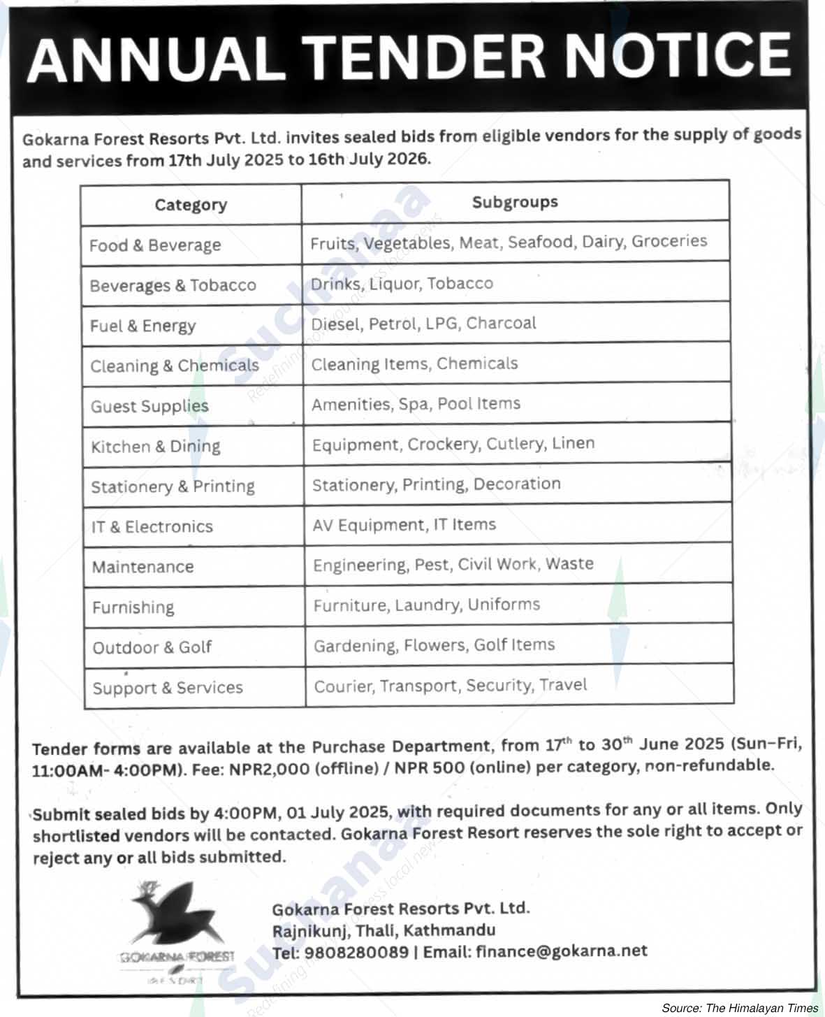 Gokarna Forest Resorts Pvt. Ltd.