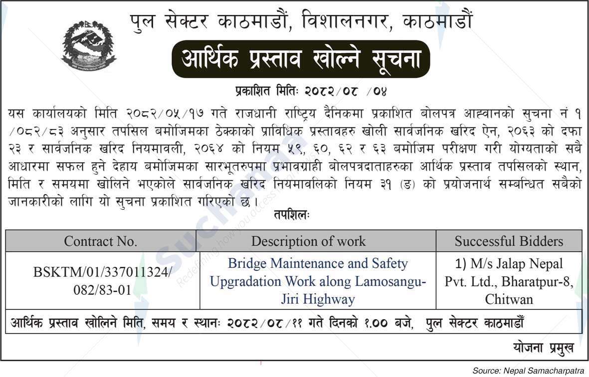 Bridge Sector, Bishalnagar, Kathmandu