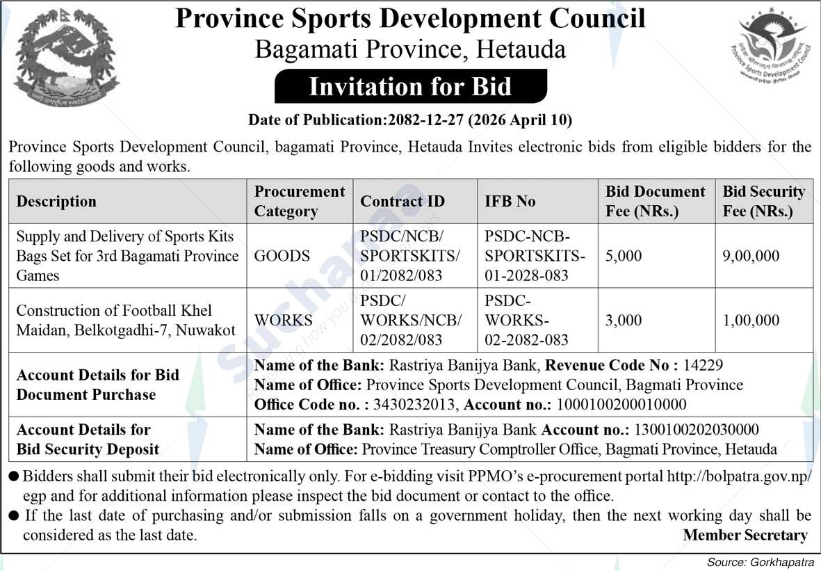 Province Sports Development Council, Hetauda