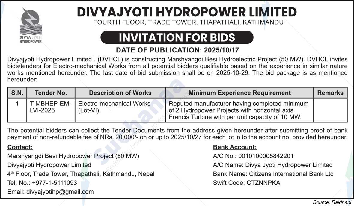 Divyajyoti Hydropower Pvt. Ltd.