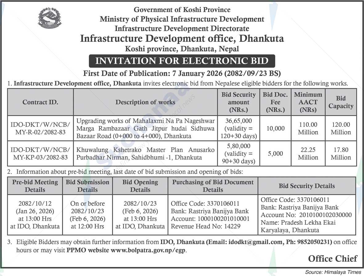 Infrastructure Development office, Dhankuta