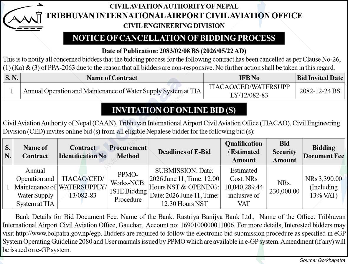 Tribhuvan International Airport