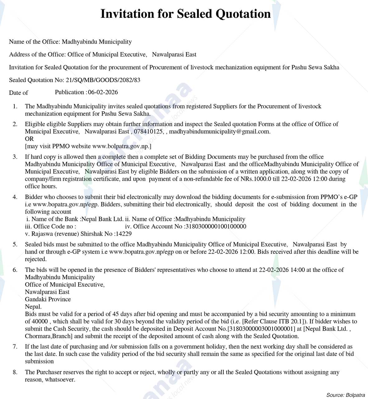 Madhyabindu Municipality