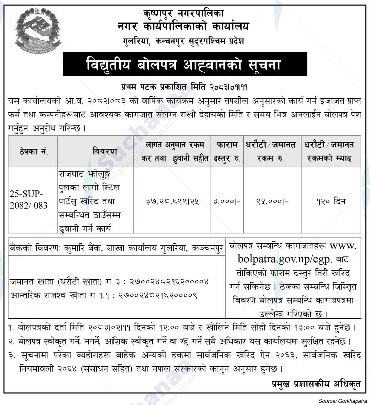 Krishnapur Municipality