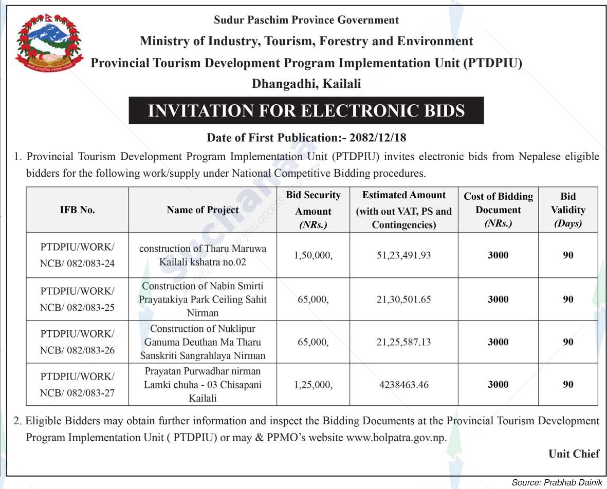 Provincial Tourism Development Program Implementation Unit, Kailali