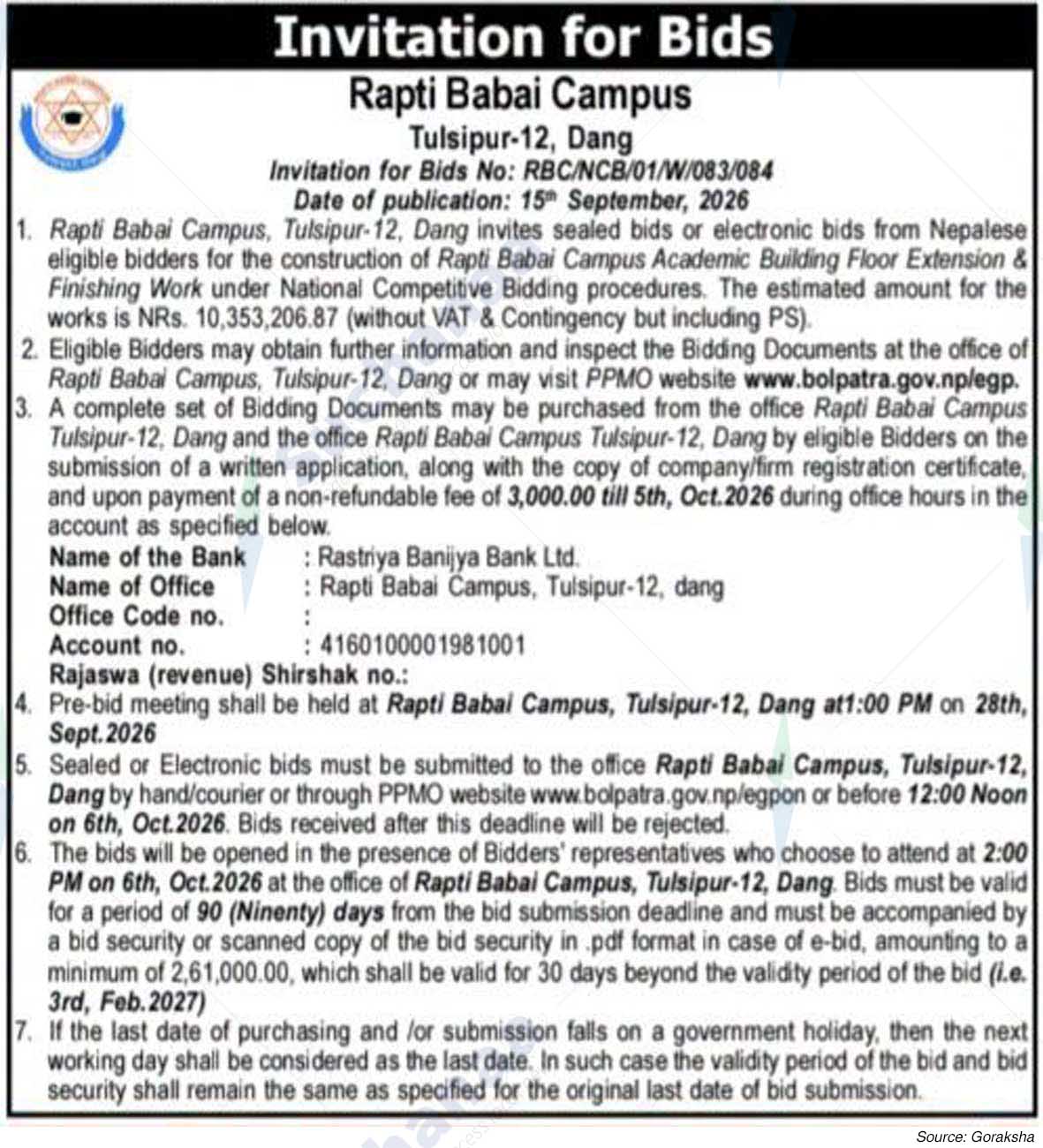 Rapti Babai Campus