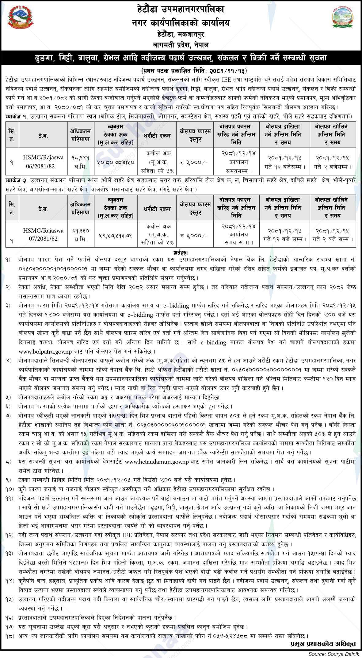 Hetauda Sub-Metropolitan City