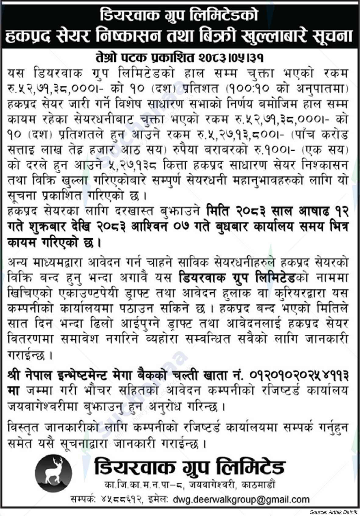 Deerwalk Group Limited