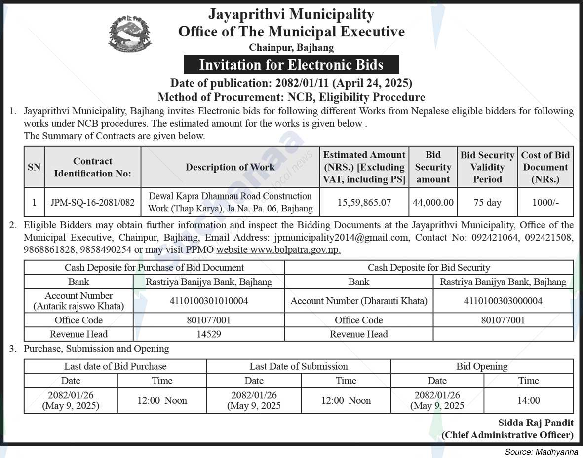 Jayaprithvi Municipality