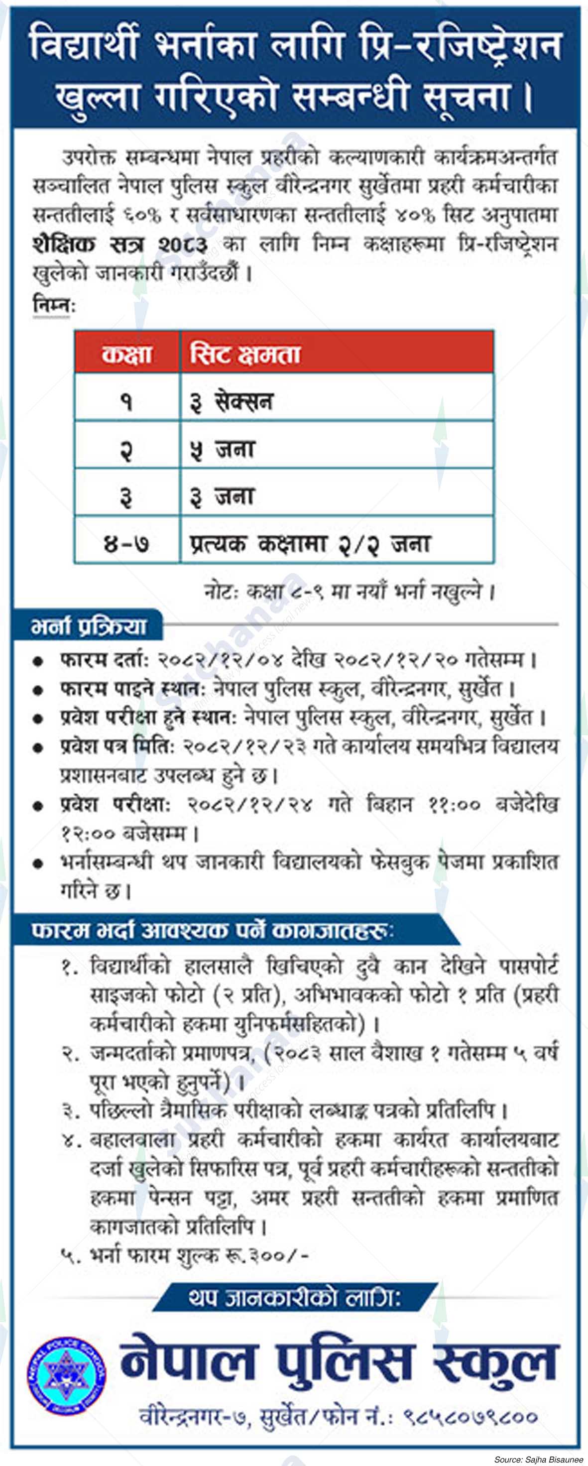 Nepal Police School, Surkhet