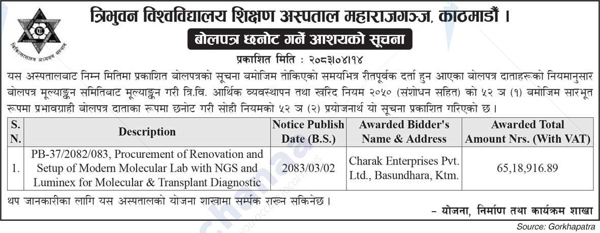 Tribhuvan University Teaching Hospital (TUTH)