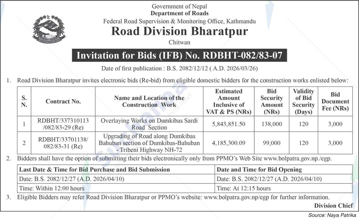 Road Division, Bharatpur