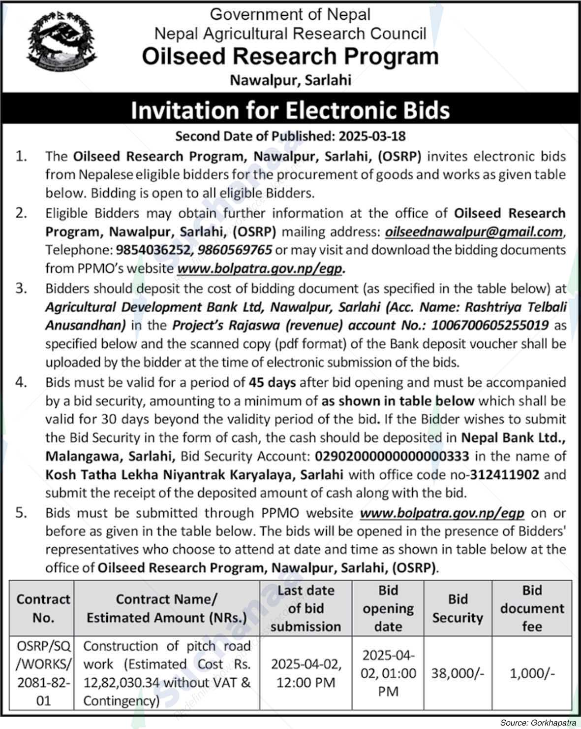 Oilseed Research Program