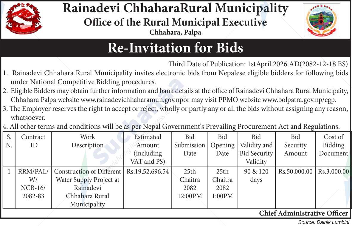 Rainadevi Chhahara Rural Municipality