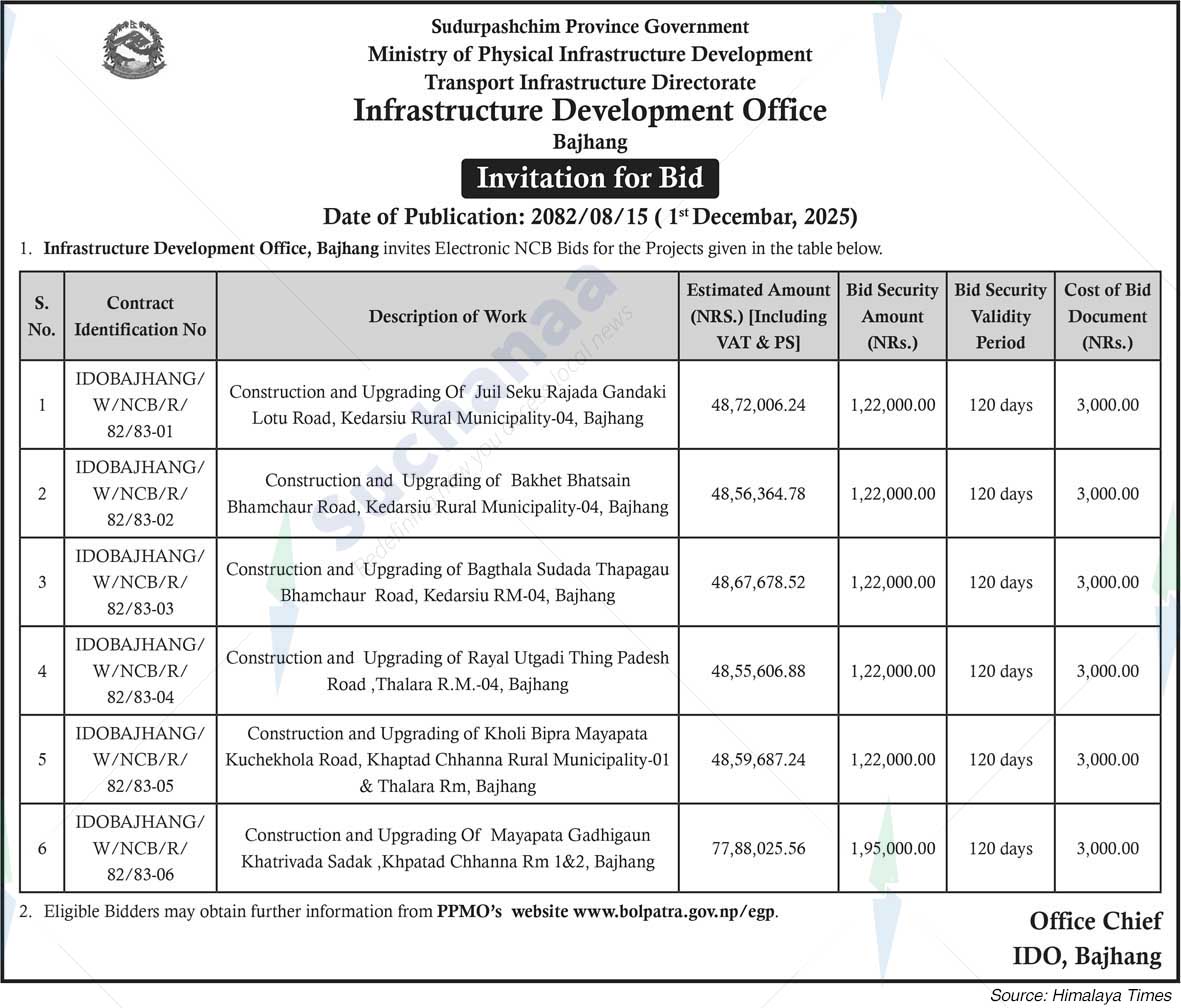 Infrastructure Development Office, Bajhang