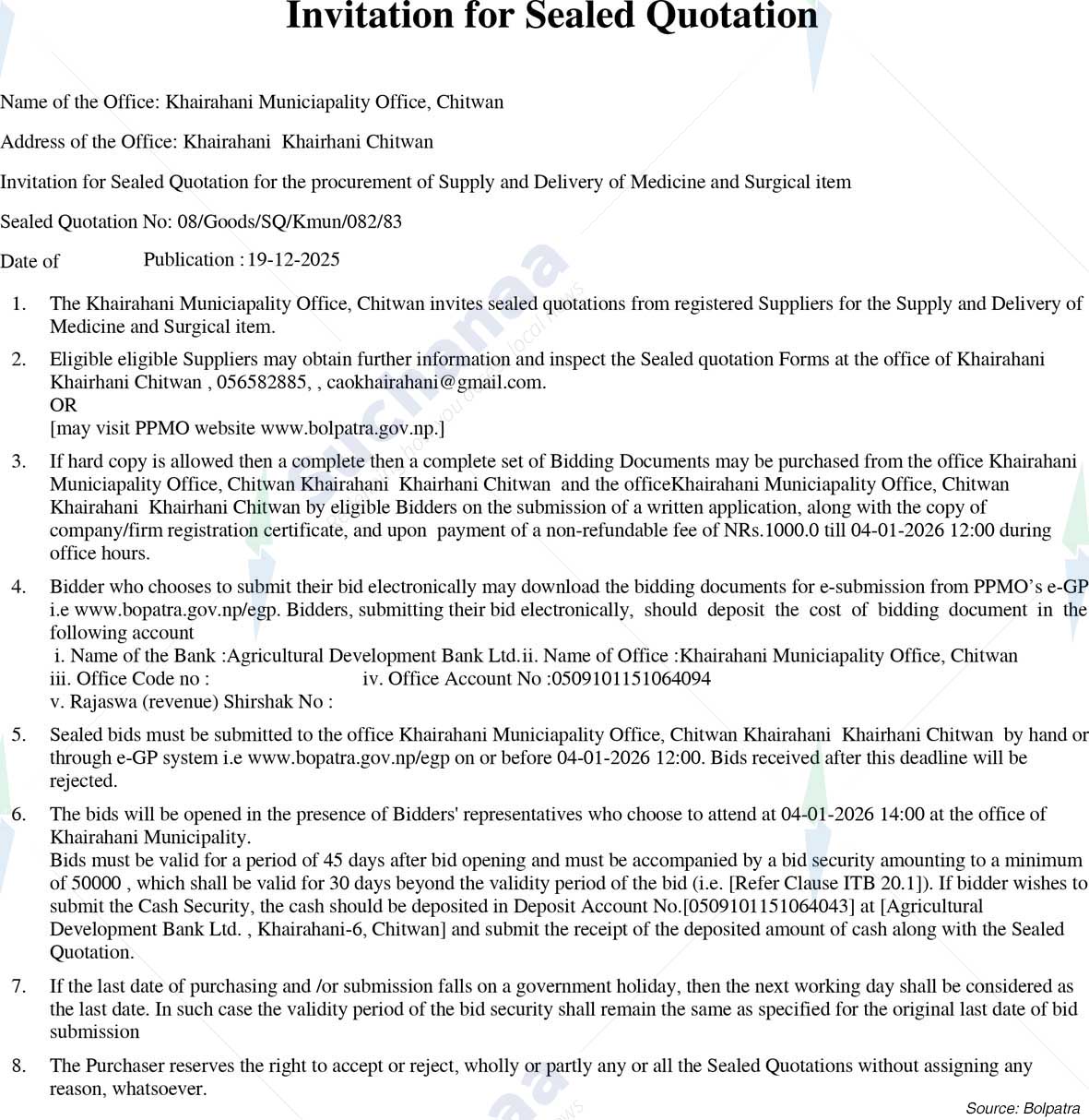 Khairahani Municipality