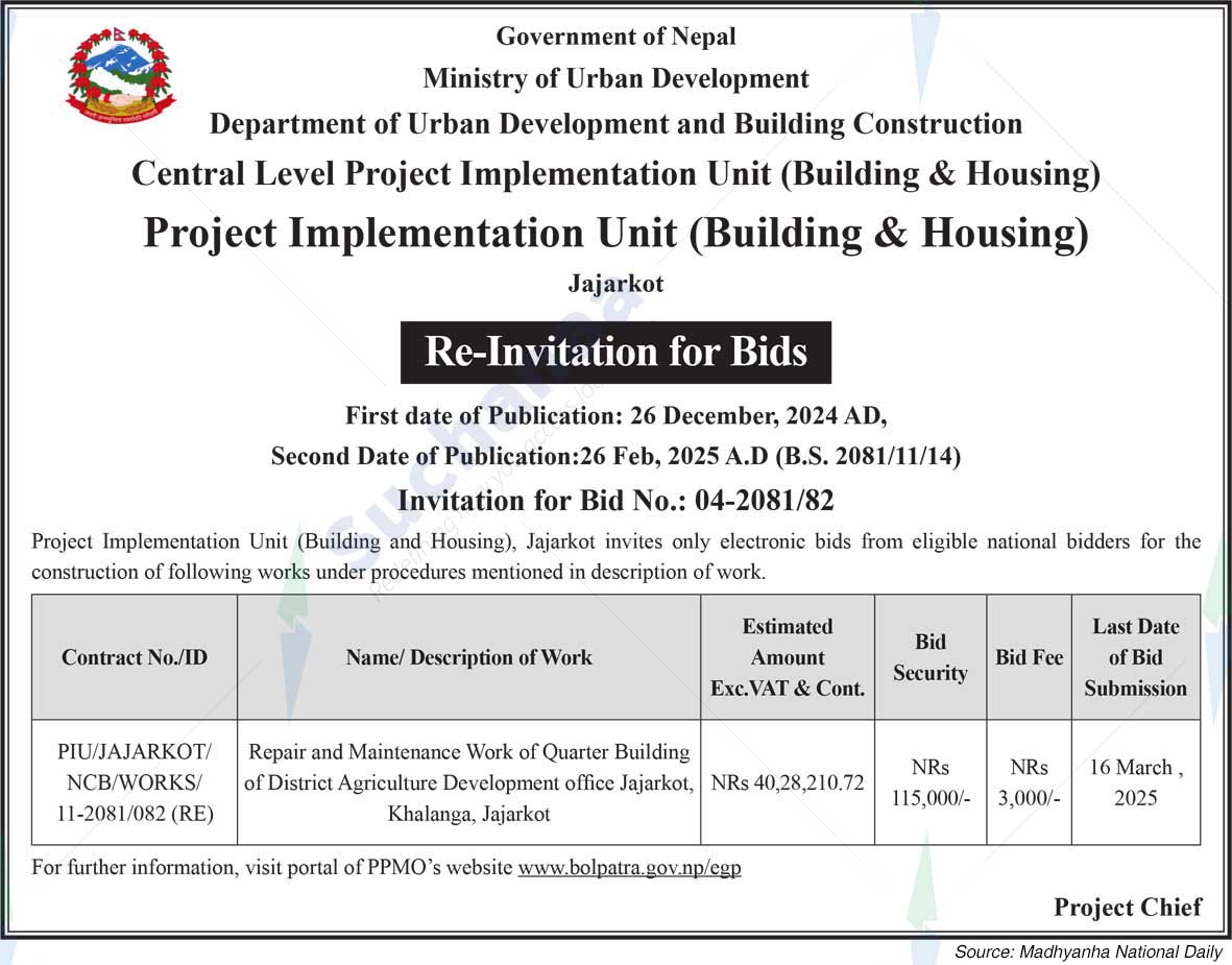 Project Implementation Unit (Building & Housing)