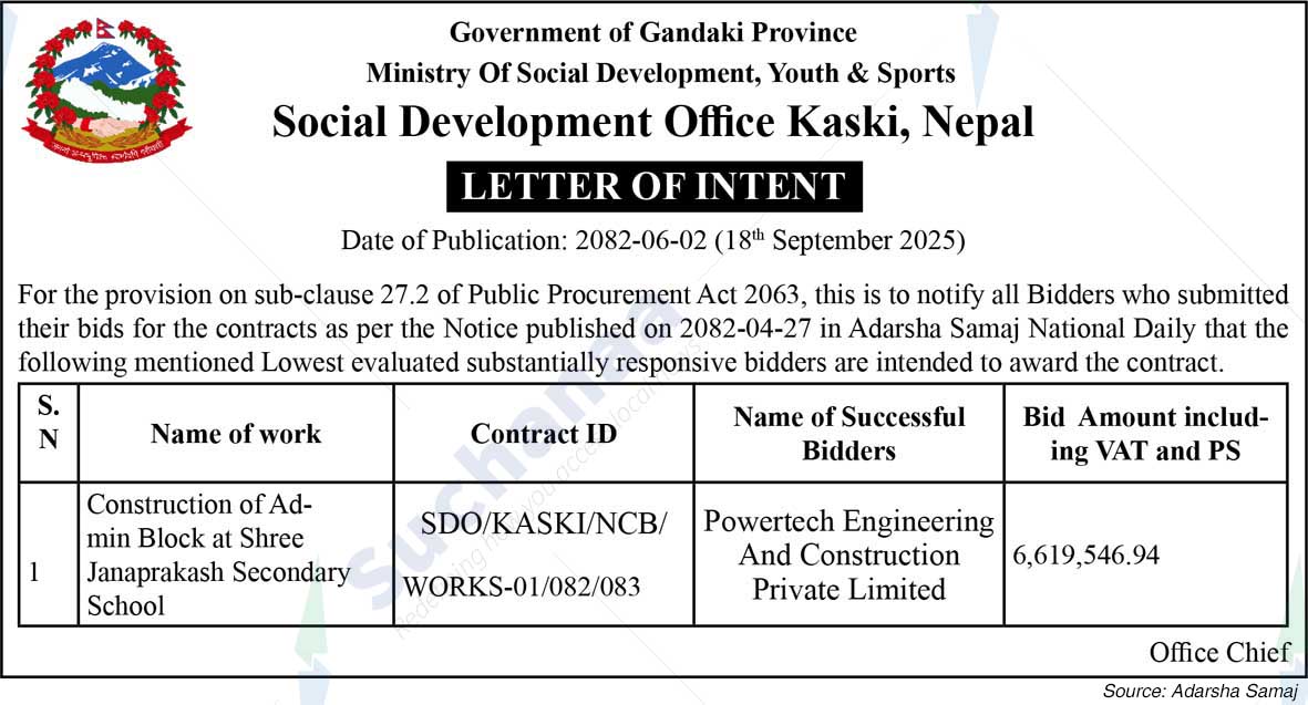 Social Development Office, Kaski