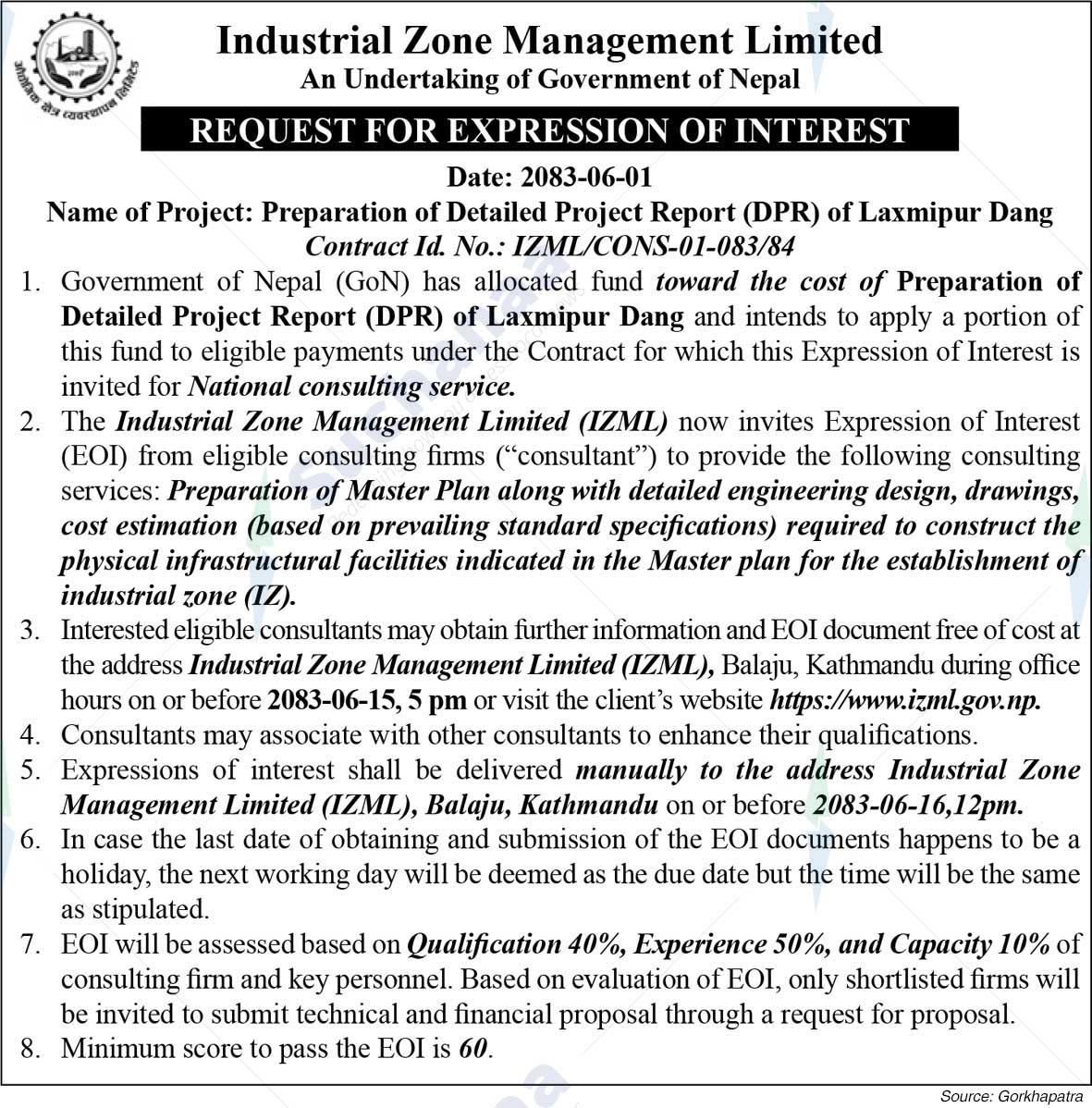 Industrial Zone Management Limited