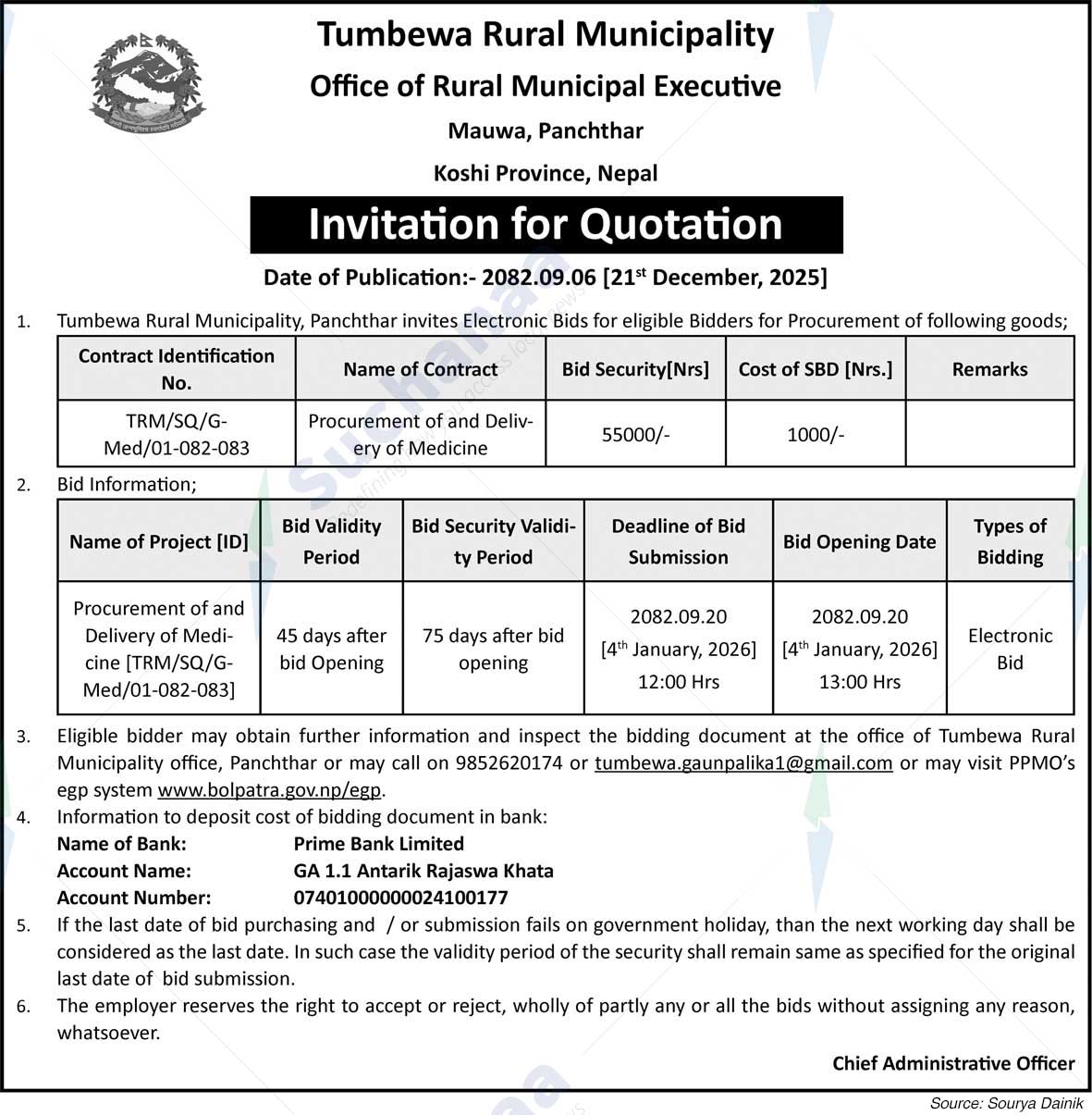 Tumwewa Rural Municipality