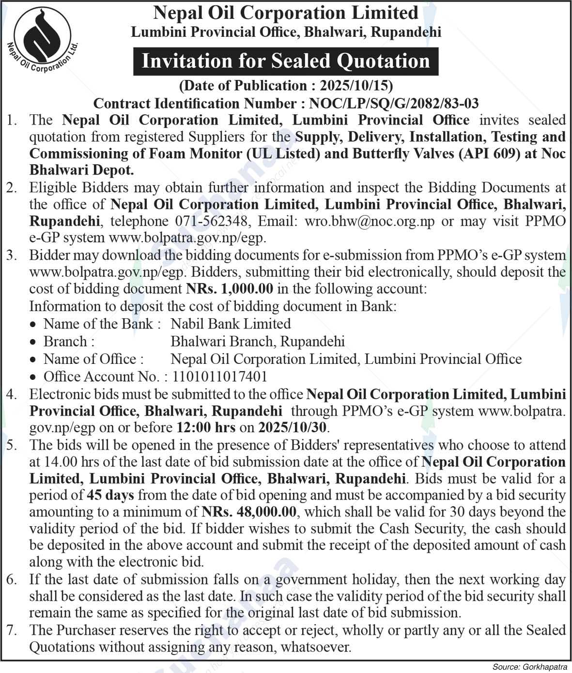 Nepal Oil Corporation Limited