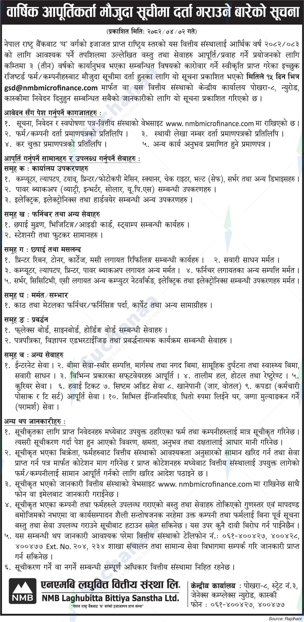 NMB Laghubitta Bittiya Sanstha Ltd.