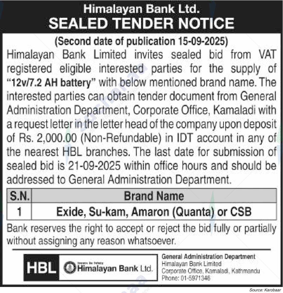 Himalayan Bank Limited