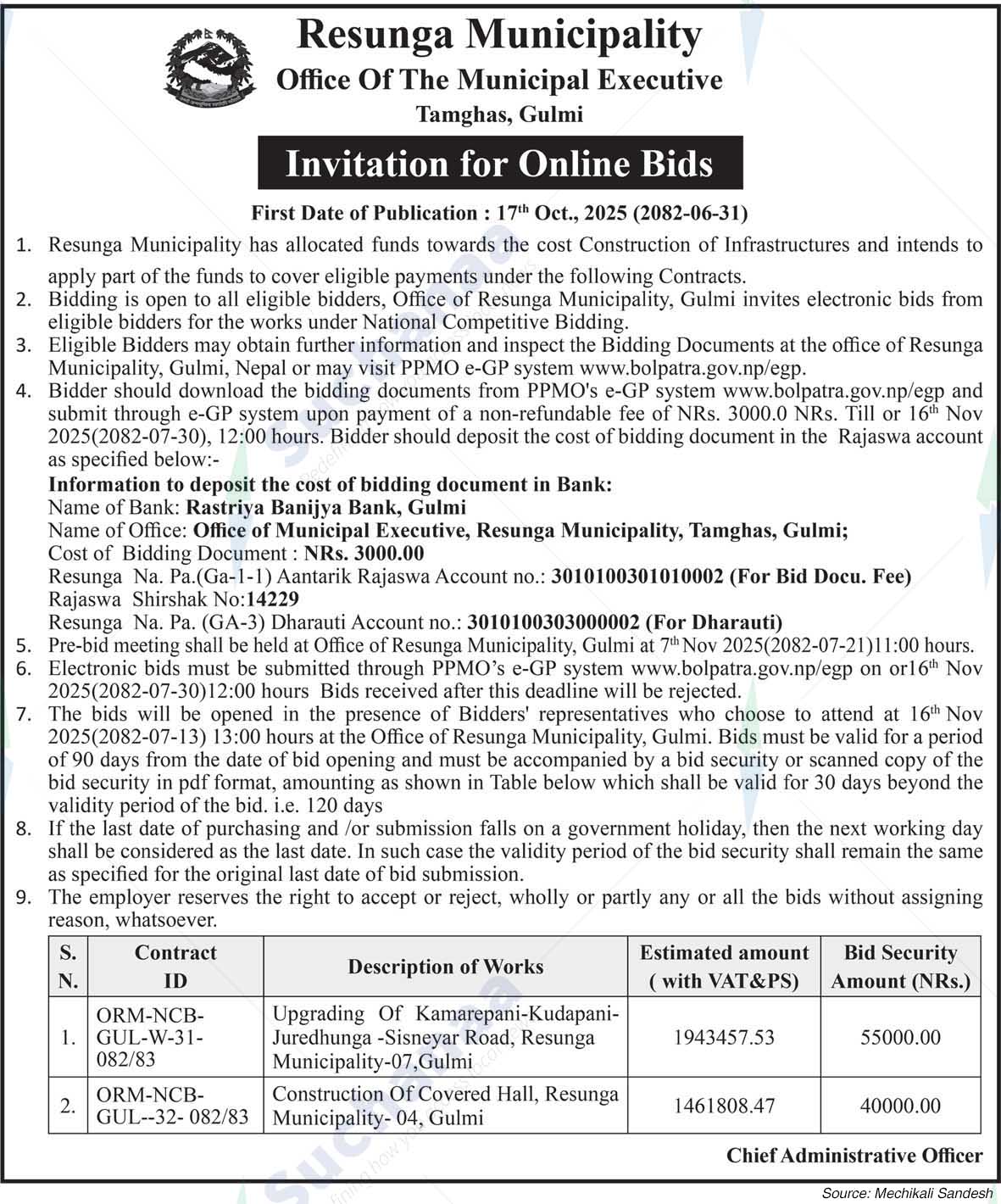 Resunga Municipality