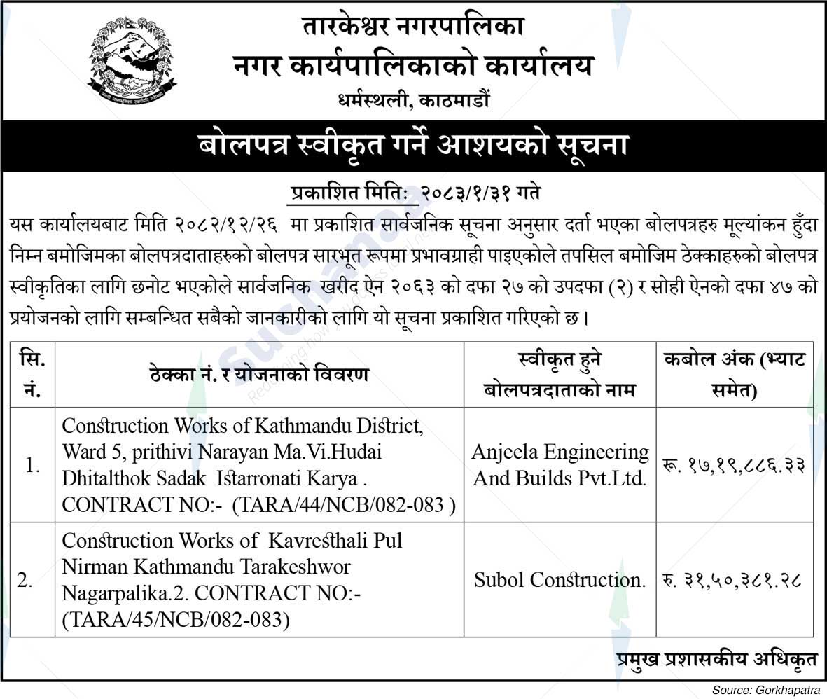 Tarkeshwor Municipality