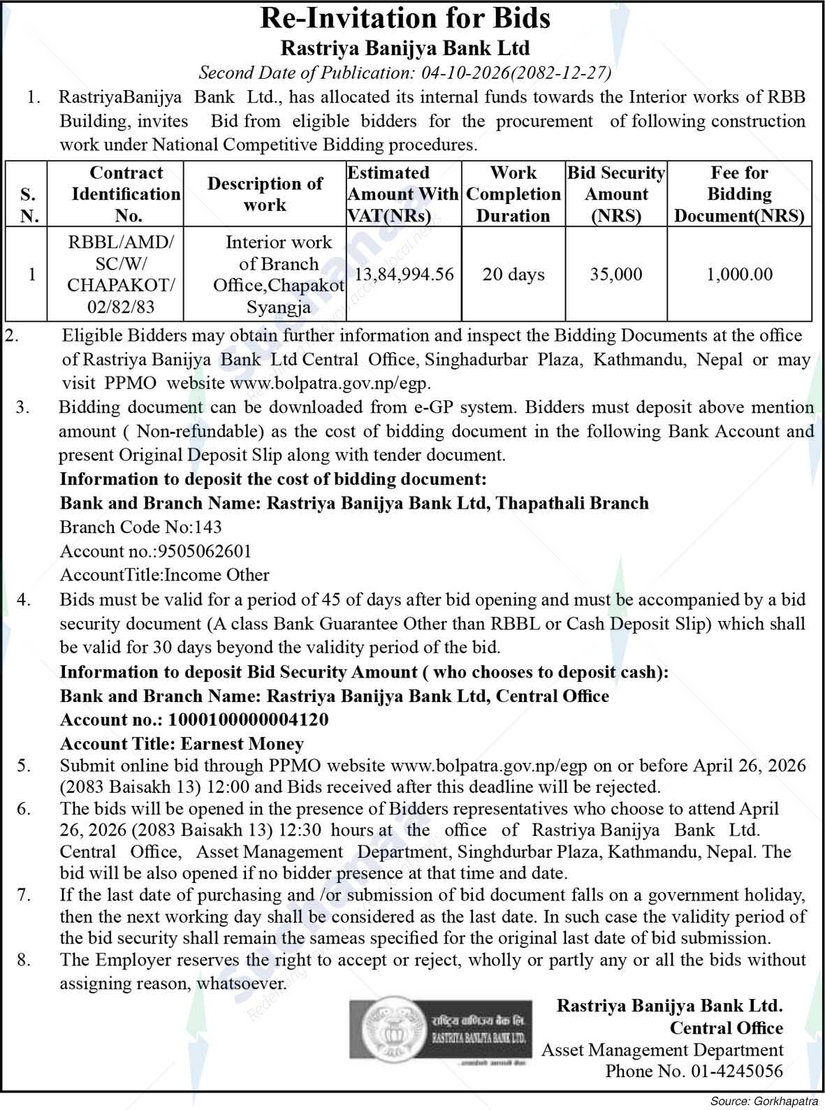 Rastriya Banijya Bank Ltd.