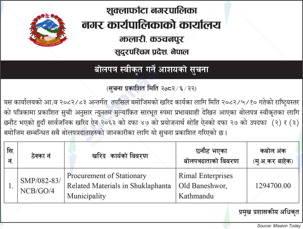 Shuklaphanta Municipality