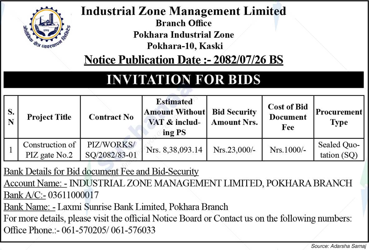 Industrial Zone Management Limited