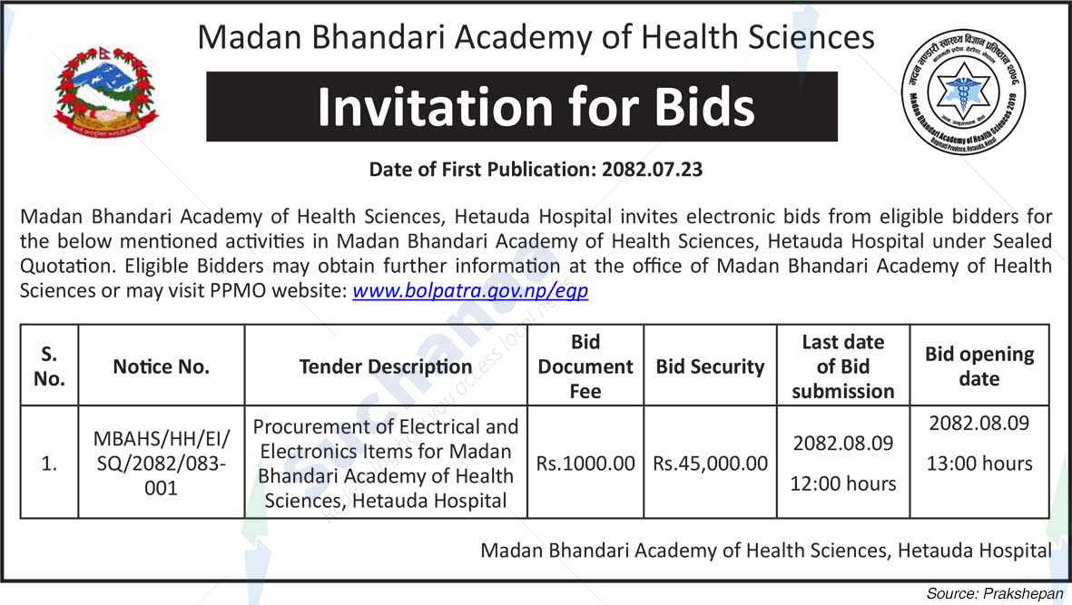 Madan Bhandari Academy of Health Sciences