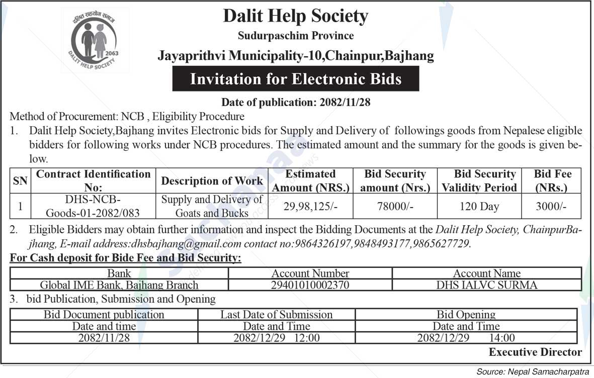 Dalit Help Society (DHS), Bajhang