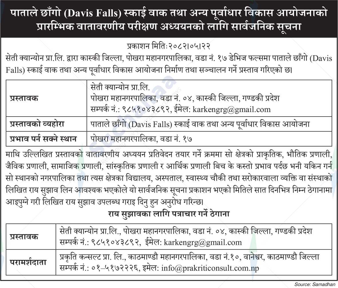 Seti Canyon Pvt. Ltd.