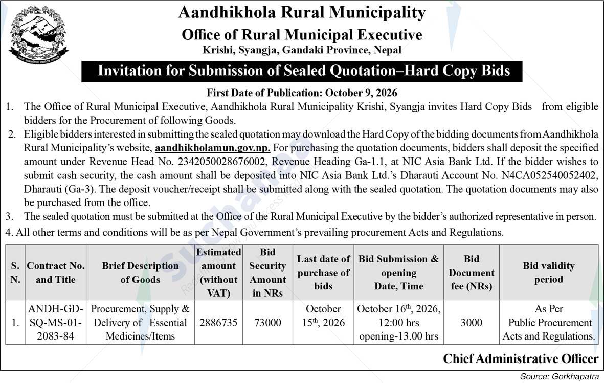 Aandhikhola Rural Municipality