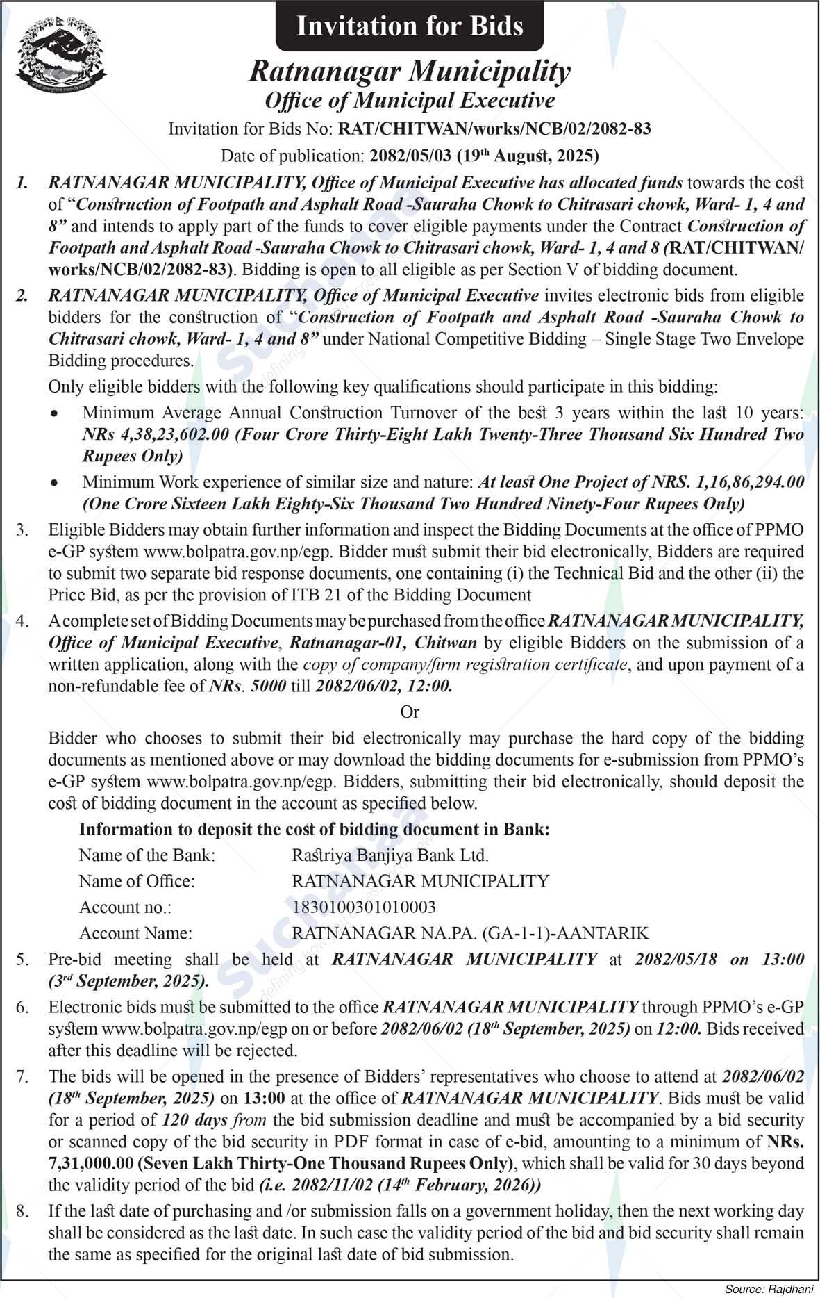 Ratnanagar Municipality