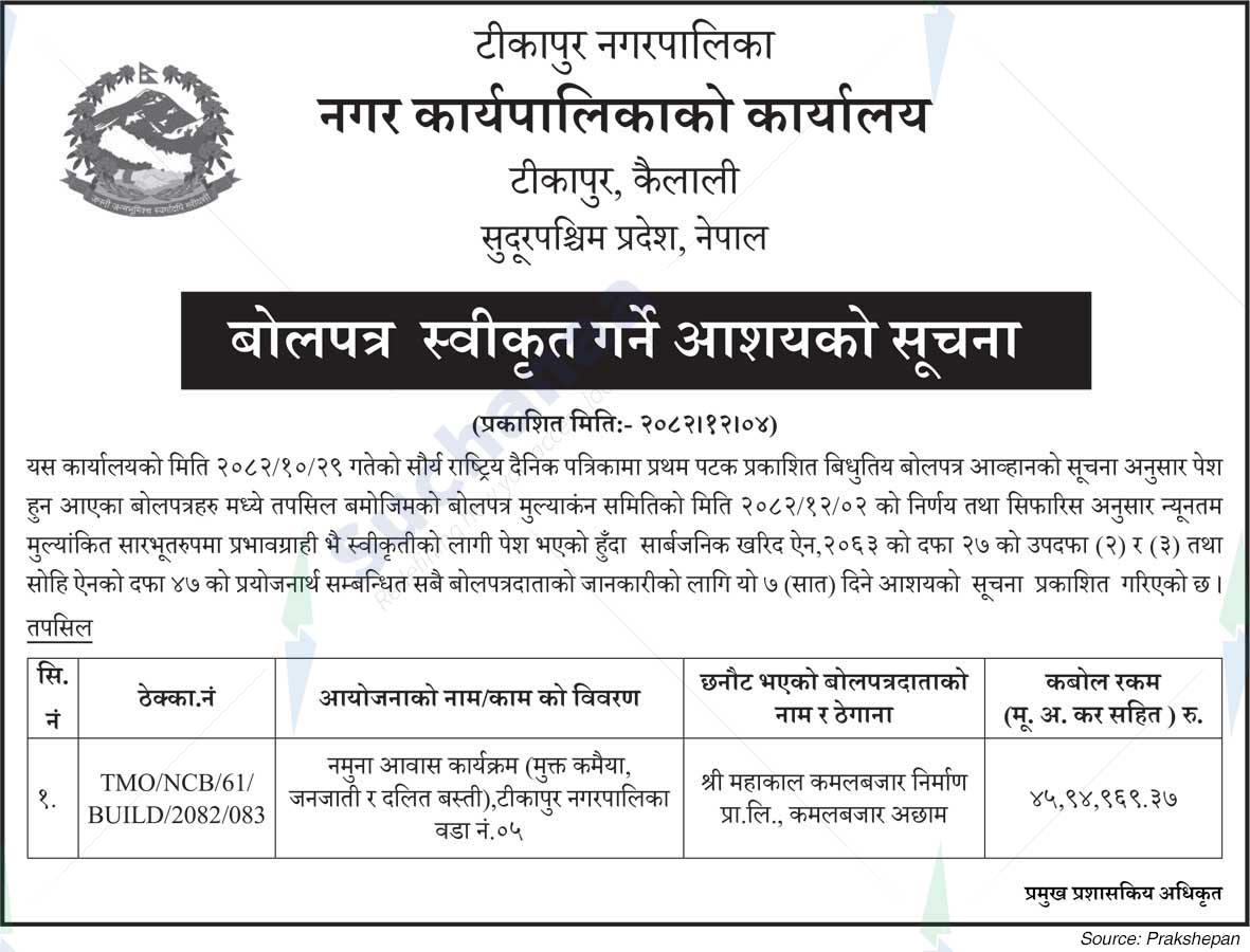 Tikapur Municipality