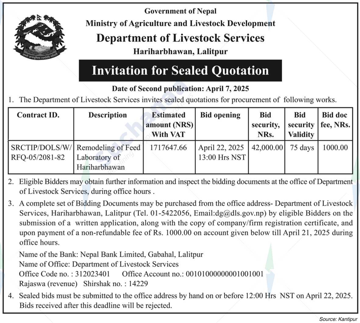 Department of Livestock Services