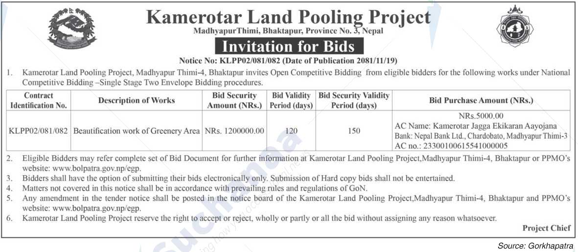 Kamerotar Land Pooling Project