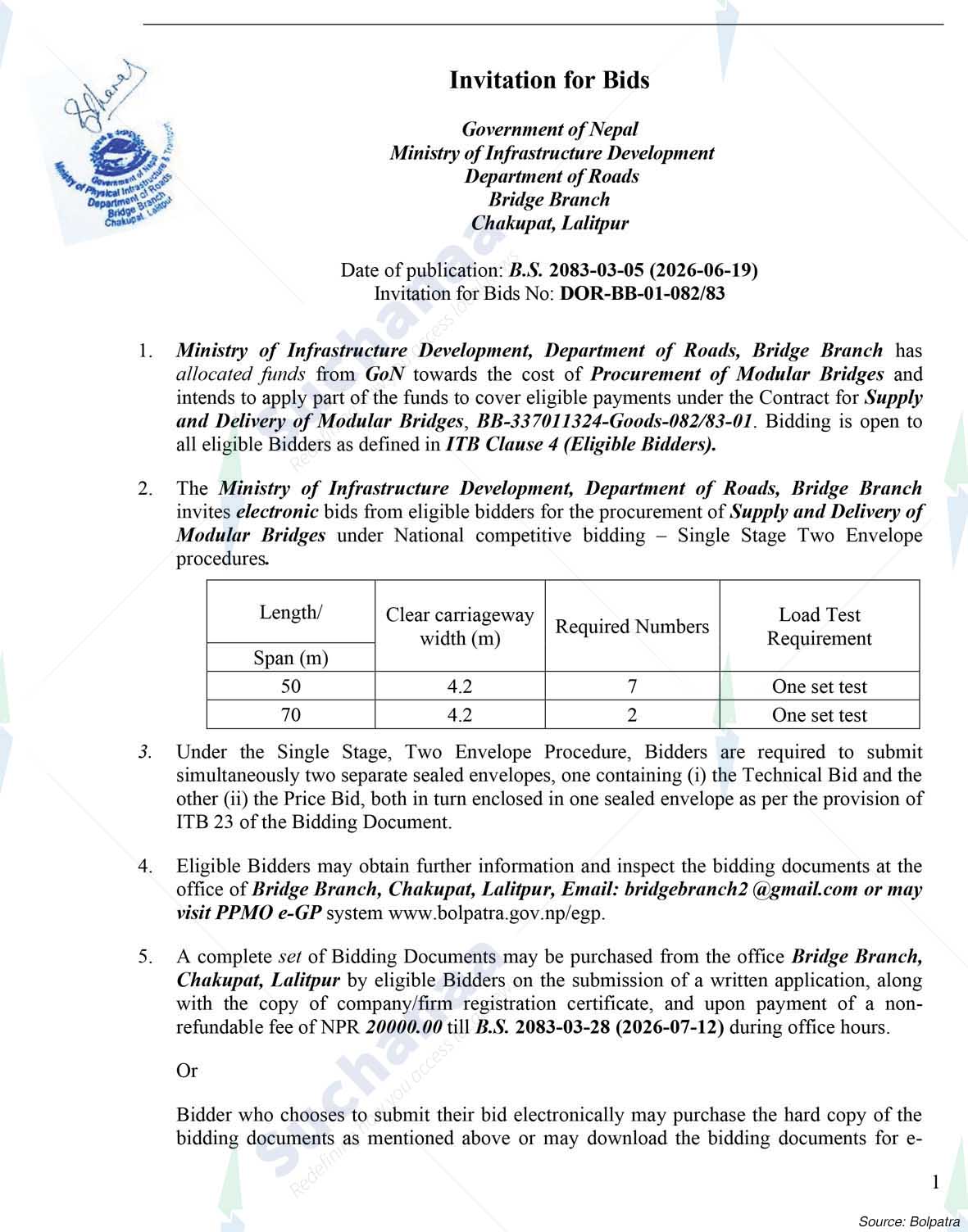 Department of Roads