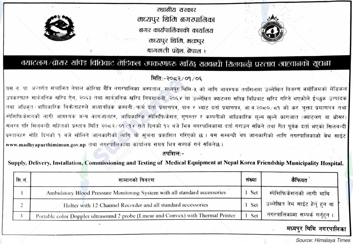 Madhyapur Thimi Municipality
